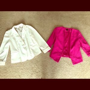 Women’s fun pink & white blazers